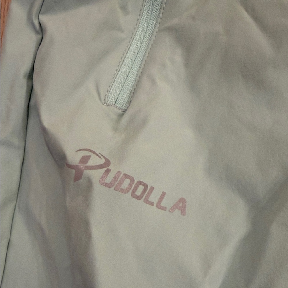 Pudolla Light Blue Drawstring Pants - Picture 3 of 7